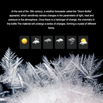 Transparentné predpoveď počasia crystal kvapka tvar búrka sklo domáce dekorácie dar 12 * 6 počasie búrka fľaša predpoveď počasia