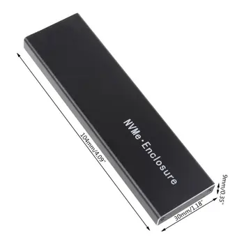 M2 SSD Prípade NVME USB3.1 Gen2 Typ-C M. 2 SSD Kryt pre 2230/2242/2260/2280mm
