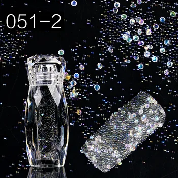 1 fľaša Svieti Crystal Zmiešané Zirkón Kaviár Mini Korálky 3D na Nechty, Glitter Drobné Dekorácie Skla Diamond Kameň