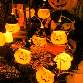 Halloween Party Dekor Tekvica String Svietidlá LED Svietidlo Strany Domácej Záhrade Festival Dekorácie DIY Tekvica Svetlo String 2020