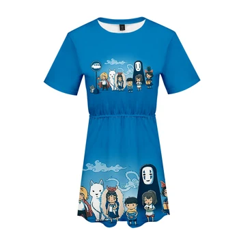 Odvážneho Preč 2019 Ženy Letné Šaty 3D Tlač Plážové Šaty, Tuniky Sundress Voľné Mini Party Krátke Šaty Plus Veľkosť Oblečenie pre voľný čas