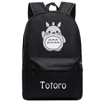 Anime Totoro Plátno Batohy Študentský Školský Batoh Karikatúra Tlače Batoh Travel Pack Laptop Taška Veľká Silné Batoh