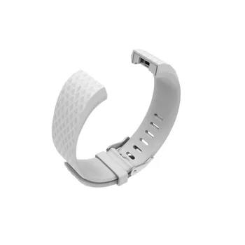 Hodinky Remienok Príslušenstvo Pre Fitbit Charge2 Náramok na Zápästie 3D Diamond Kosoštvorec Nahradenie TPE Náramok 1EH