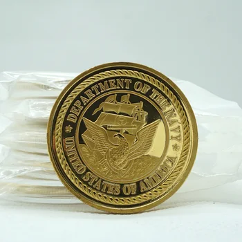 5 ks/veľa Seal Team Pozlátené Mince USA Navy Uncirculated Suvenír Kolo Mince Doprava Zadarmo
