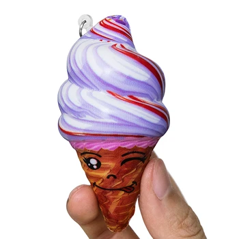 Kawaii Jednorožec Rozmliaždeniu Keychain Ice Cream Potravín Pomaly Rastúce Krém Squishies Odbúranie Stresu Hračka Relaxačná Hračka Pre Deti, Dospelých