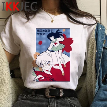 Feudálnej Demon Inuyasha Sesshoumaru Higurashi Kagome tričko top tees muž hip hop ulzzang grafické tees oblečenie letné top tumblr