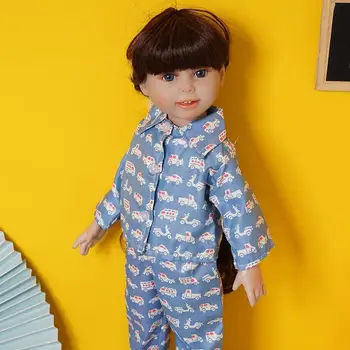 New Horúce Predaj Bábiku Šaty Cute Doll Pyžamá Pre 18 Bábika Dievča Príslušenstvo Americký Palcový Oblečenie C7B0