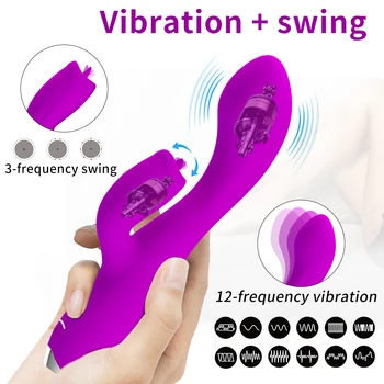 Sex Shopy 12Speed G-bod Stimulátor Vibrátor Pre Ženy USB Nabíjateľné Ženská Masturbácia, Dvojité Motorových Dildo Vibrátor sexuálnu Hračku,
