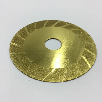 Keramické Brúsne Nástroje Zlato elektrolyticky pokrývajú Diamantové Rezanie, brúsenie Disk Vrt Diamantového pílového Kotúča 20 mm Diera Žula Rotačné Nástroje