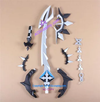 Kingdom Hearts Roxas Dve Celej Keyblade cosplay prop PVC vyrobené ACGcosplay