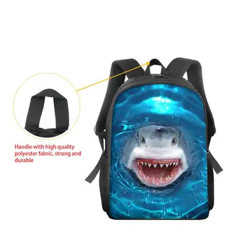 Jackherelook 3D Shark Vytlačené Teens Školské tašky v Pohode Dinosaura Vzor Chlapci Batoh Gepard Zvierat Vlastné Študentská Aktovka Mochila