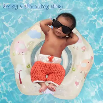 Baby Plávanie Krúžok Novorodenca Krku Bazén Kruh Nafukovacie Krku Krúžok Pre Teplú Jar Spa Plávať Dvojité Raft Krúžky Hračka