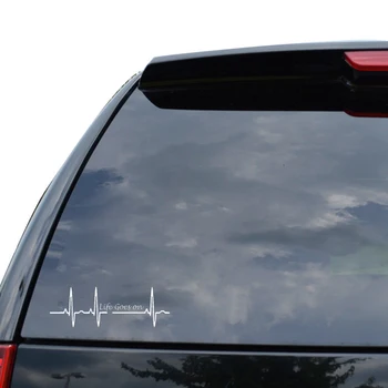 Auto Nálepky Tep Trackpad Života Pokračuje Krásne Odtlačkový Black Silver PVC chranenim 17.5 cm * 5.8 cm