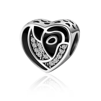 2019 NOVÉ 925 Sterling Silver Nadčasový Pôvabné Luxusné Láska v tvare Srdca Kúzlo Korálkové Pôvodné Ženy Darček Šperky