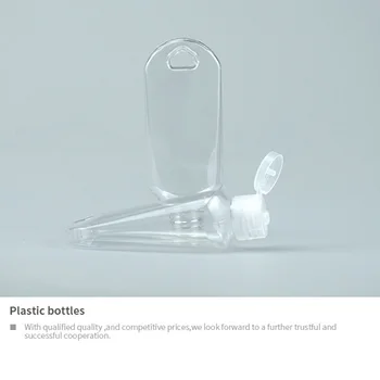 50ml naplniteľné fľaša plastová karabína háčik fľašu s kontajner cestovná fľaša kontajner náhodné farby