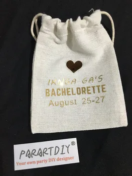 VLASTNÝ Návrh Bachelorette Kocovina svadobné sprcha obnovy Survival Kit svadobné prospech darčekové tašky strany Candy tašky