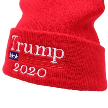 Ženy, Muži Flexibilné Červené/Čierne Čiapky Klobúk Jeseň Zima Umelé Vlny Spp 2020 Donald Trump znovuzvolenie Podporu A Príslušenstvo