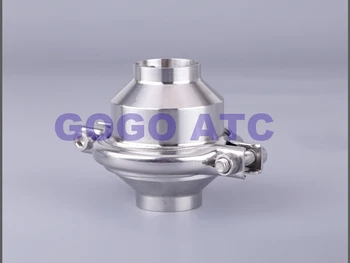 Hygienické Zváranie spätný ventil z nehrdzavejúcej ocele 304 O. D 19 až 57 chápe mm clamp typ Zváranie spätný ventil Vertikálne jeden spôsob, ako ventil