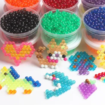 12 Farba/Set Vody Sticky Korálky, Puzzle, Hračky Speelgoed Jewel Perličiek Vzdelávacie Hračky Puzzle pre Deti s vodným Sprejom 1200Pcs
