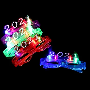 Blikajúce Led Svetelné Okuliare Light Up Darček Žiariace Hlavový Most Blikať Oko Nosenie Svadby, Narodeniny, Party 2021 Nový Rok Darček