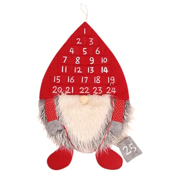 Vianočný Adventný Kalendár Lesa Muž Ozdoby Lobby Domov Miestnosti, Dvere, Steny Party Dekor 2019 Hot Predaj Vianočný Darček Dropship
