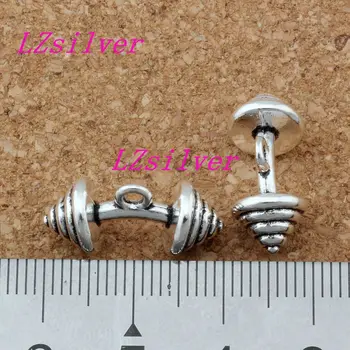 50pcs/veľa Zinku, zliatiny kovov ČINKU vo vzpieraní Prívesok Charms 20 mm x 10 mm DIY Šperky A-126