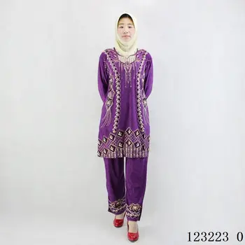 Skladom-Ice hodváb pakistanskej šaty s dlhým rukávom roupa indiana tlač Pakistan oblečenie set sa wih šatku sari india 123220-123225