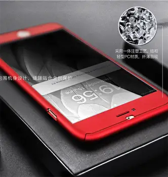 Pre Xiao Redmi 6 Pro Prípade 360 Plné Pokrytie Pokrytie Uzavreté Tvrdeného Skla Pre Xiao Redmi 6 Redmi 6A Späť Telefón Shell