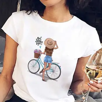 2020 Ženy, Košele Harajuku Módne Estetické Tričko Streetwear Dámske Krátke Šaty Letné Tenké Časti Hornej Žena T-shirt