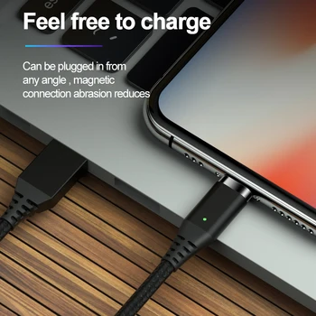 2021 Swalle Magnetické USB Kábel Rýchle Nabíjanie USB Typu C Kábel Dátový Kábel Magnet Nabíjačku Údaje Poplatok za iPhone 11 XR Samsung