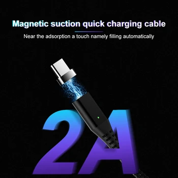 2021 Swalle Magnetické USB Kábel Rýchle Nabíjanie USB Typu C Kábel Dátový Kábel Magnet Nabíjačku Údaje Poplatok za iPhone 11 XR Samsung