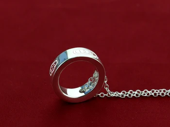 925 sterling silver náhrdelníky, módne šperky kolo náhrdelníky, pánske a dámske náhrdelníky, darčeky.Jednoduché príslušenstvo