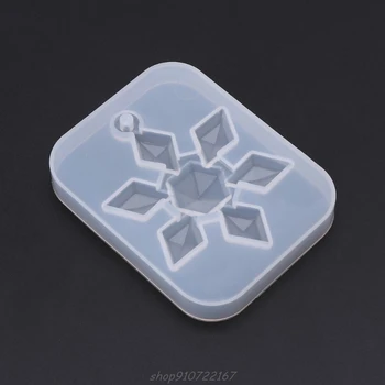 Silikónové Formy Zrkadlo DIY Snowflake Ručné Remeslá Epoxidové Živice Darčeky Formy oxidu Kremičitého Šperky Čo Crystal N09 20 Dropshipping