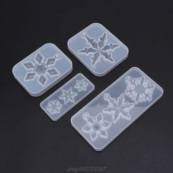 Silikónové Formy Zrkadlo DIY Snowflake Ručné Remeslá Epoxidové Živice Darčeky Formy oxidu Kremičitého Šperky Čo Crystal N09 20 Dropshipping