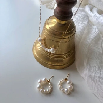MENGJIQIAO Módne, Elegantné Simulované Pearl Choker Šperky Pre Ženy, Dievčatá Strana Svadobné Reťazca Náhrdelník Bijoux Colares