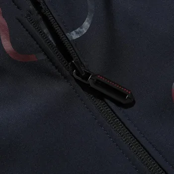 2019 Nové Jarné pánske Tenké Bundy pánske vytlačené Coats Muž Bežné Slim fit vysokej kvality Jacket Mens Kabát plnej veľkosti M-3XL