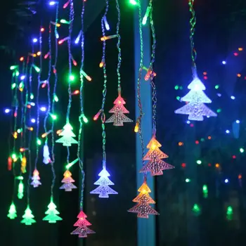 3,5 m 96LED Vianočné String Svetlo LED Rozprávkových Svetiel Opony Lampa Vianočný Stromček Svetlo String Záhrada Vianoce Svadba Dekor