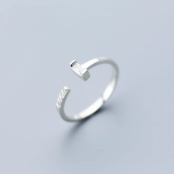 MloveAcc Geometrické Stohovateľné Prst Prstene pre Ženy 925 Sterling Silver Jasné, CZ Krúžok Ženské Svadobné Luxusné Šperky