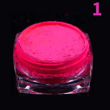 Neon Pigment Nechtov jemný Prach na Nechty, Glitter Gradient Lesk Dúhové Akryl Multicolor DIY Krásy Dekorácie Nástroj Časti