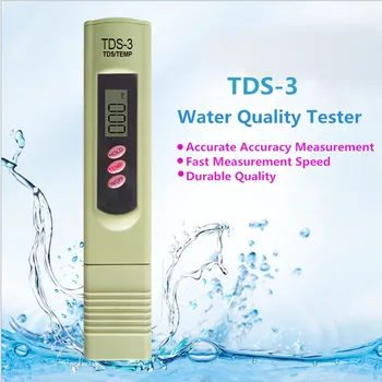 Digitálny Merač Automatické kalibrovanie TDS Tester Titán sonda kvality vody skúšobný Monitor Akvárium Bazén TDS-3(Nie PH Meter)