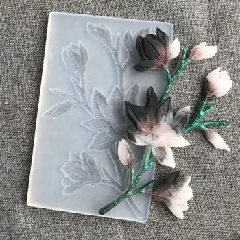 Čerešňové Kvety Tulipány Kvetinový DIY UV Živice Formy Šperky Silikónové Kvetinový Formy Čokoláda Strany Cake Decor Art Craft Nástroje