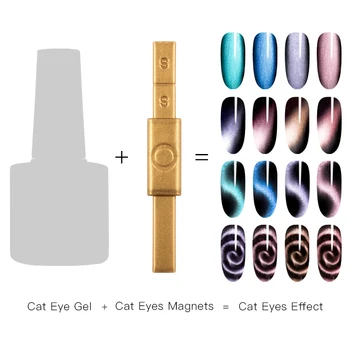 Mtssii Cat Eye Gel Magnetické Dosky Hrubé Silný Magnet Držať Pero Nástroje Magic Cat Eye Vplyv Na Gél Lak Na Nechty, Lak Umenie