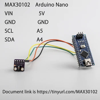 Tepová frekvencia Kliknite na tlačidlo GY-MAX30102 Senzor Optické Srdcovej frekvencie Monitora Modul pre Arduino
