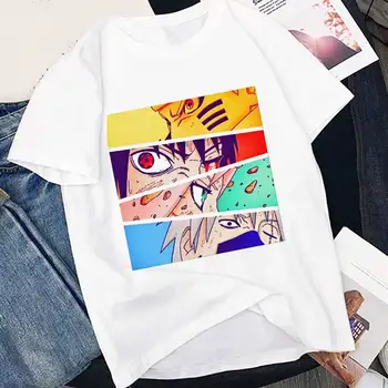 Japonské Anime Naruto Akatsuki T Shirt Ženy Muži Kawaii Cartoon Grafické Tričko Sasuke T-shirt Harajuku Letné Topy Žena SUNOWE