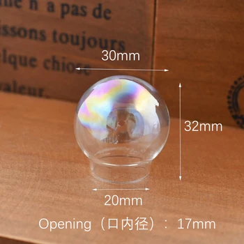 10piece 20-30 mm duté farebné f sklenenú guľu okrúhla bublina sklenenou kupolou DIY gule šperky nálezy skla medailón rôzne veľkosti