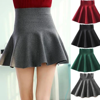 2021 Jeseň Fashion žena mini Sukne sexy Sukne pre fenku kórejský Krátke Korčuliarov Ženy Oblečenie Dna Červená Čierna Sukňa