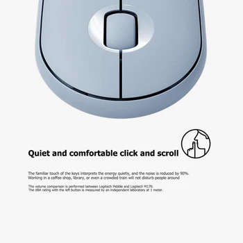 Logitech Kamienkové Bezdrôtová Myš Bluetooth + 2,4 GHz, USB Prijímač Dual-pripojenie Tichý Myš pre PC Počítač