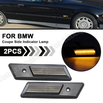 2 ks Pre BMW 3 5 6 7 Série E34 E36 E24 E32 LED Bočné Obrysové Svetlo Zase signalizačná kontrolka Žltá Kontrolka Bliká Svetlo Blinker