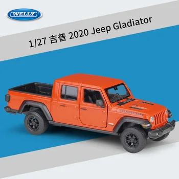 WELL 1:27 2020 Jeep Gladiator Kovové Luxusné Vozidlo Diecast Vytiahnuť Späť Autá Model Hračky pre Chlapca, Zber