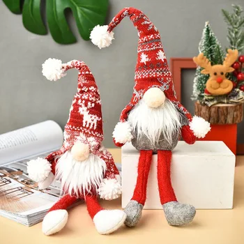 1Pcs Krásne Bábiky Santa Claus Snehuliak, Vianočný Stromček, Prívesky Visí Ozdoby na Nový Rok, Vianoce, Výzdoba Domov Party Dekorácie